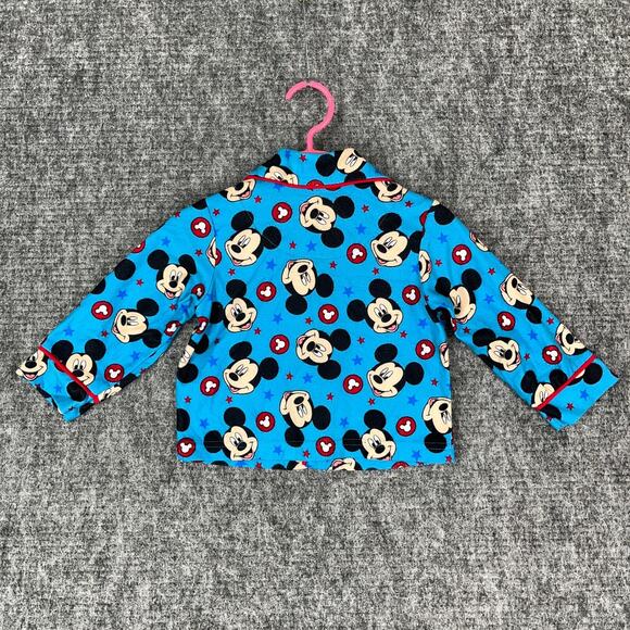 Mickey Mouse Pajama Top Toddler 2T Disney Roadster Racers Flannel Long Sleeve‎ - Picture 2 of 11